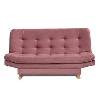 Sofá Cama Valencia Rosa 3 puestos 180X84X85 + Cojines