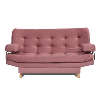 Sofá Cama Valencia Rosa 3 puestos 180X84X85