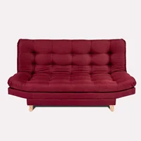 Sofá Cama Valencia Vinotinto 3 puestos 180X84X85 + Cojines