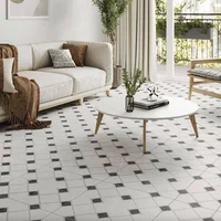 Porcelánico Piso-Pared Daunos Bicolor Vintage 60x60 Mate Caja X 1,44 M2