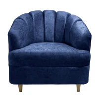Poltrona Berlin 80X85 en Poliéster Azul