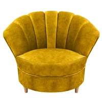 Poltrona Palma 95X90 Poliéster Mostaza