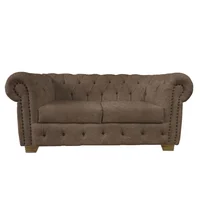 Sofá Chester Moderno Polier Marron 90X180X90 Cm