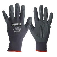 Paquete X 12 Pares Guante Multiflex Foam Nitrilo Gris/Palma Gris-M