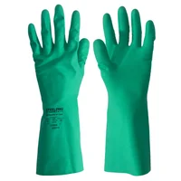 Paquete X 12 Pares Guante Nitrilsafe Verde 13" 15mil T 8
