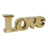 Escultura Love Cerámica 24x8.5 cm Oro Love Marres