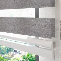Cortina Elegance Blackout Aurora Gris C125 Md 200X180 Nh