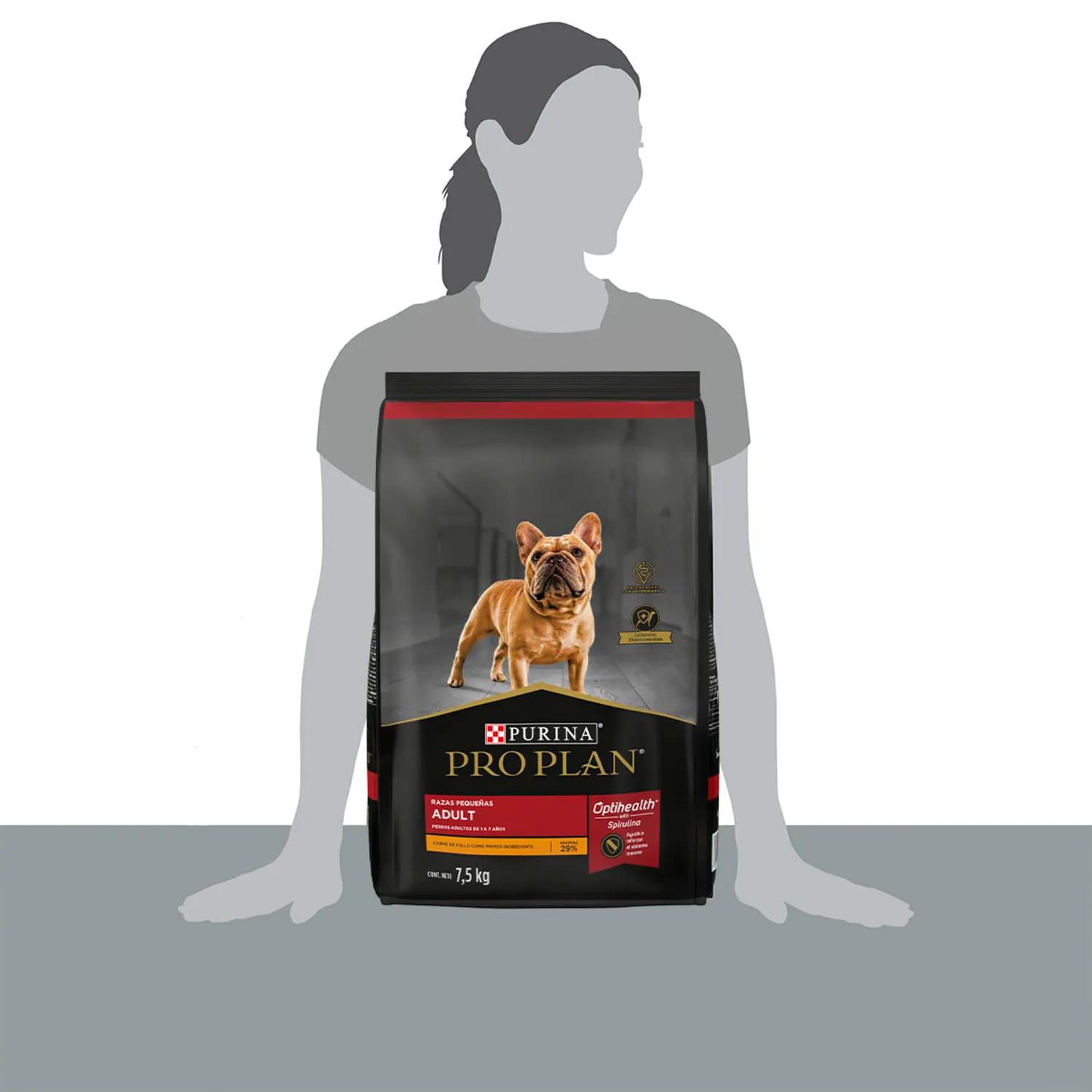 Comida Seca Para Perro Adulto +7 Años Pro Plan Raza Pequeña Sabor A Pollo 7.5kg 8