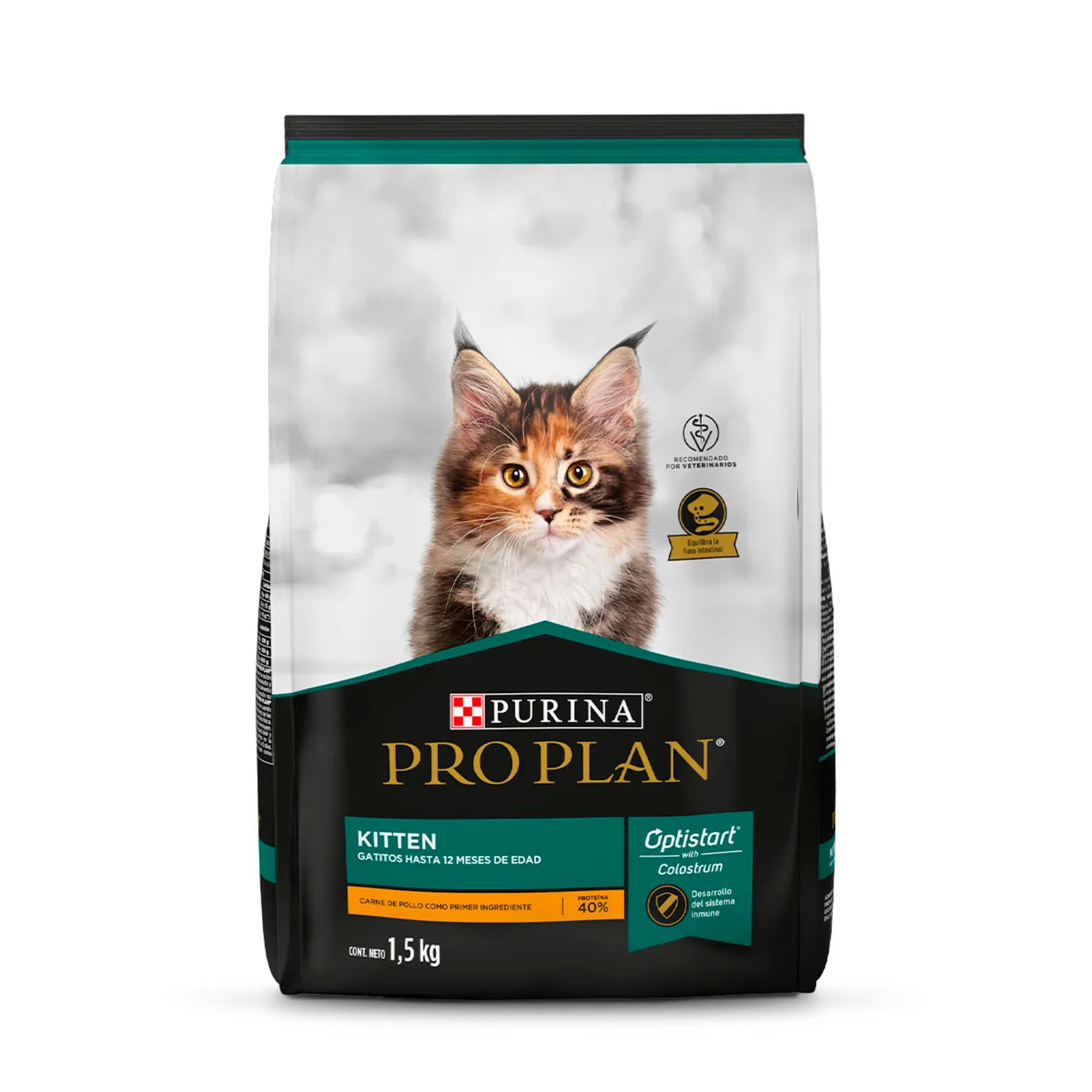 Comida Seca Para Gato Cachorro Pro Plan Sabor A Pollo 1.5kg