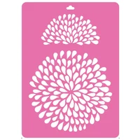 Stencil Plantilla 40x57cm Rf003 Mandala Gotas