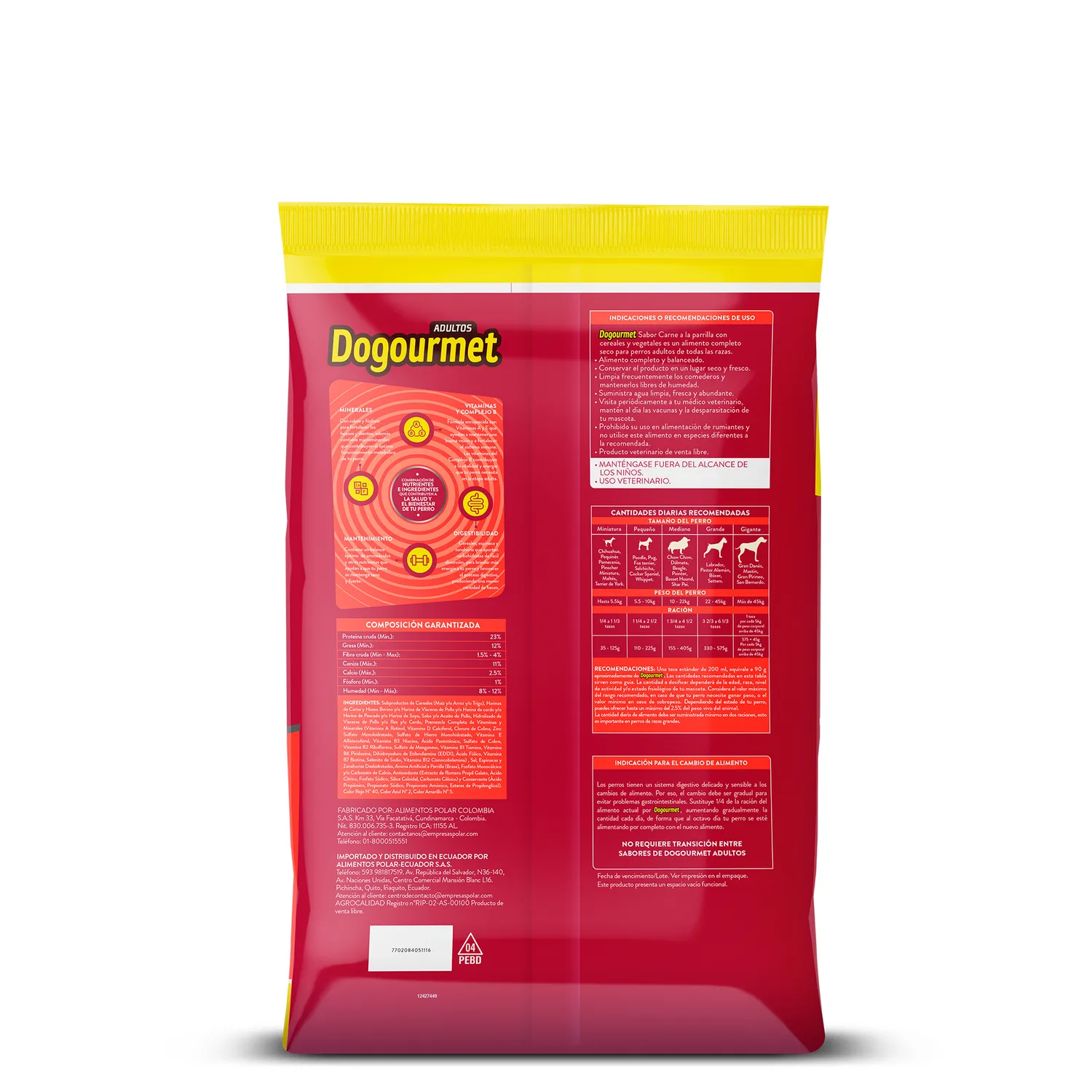 Comida Seca Para Perros Dogourmet Carne Parrilla 9kg