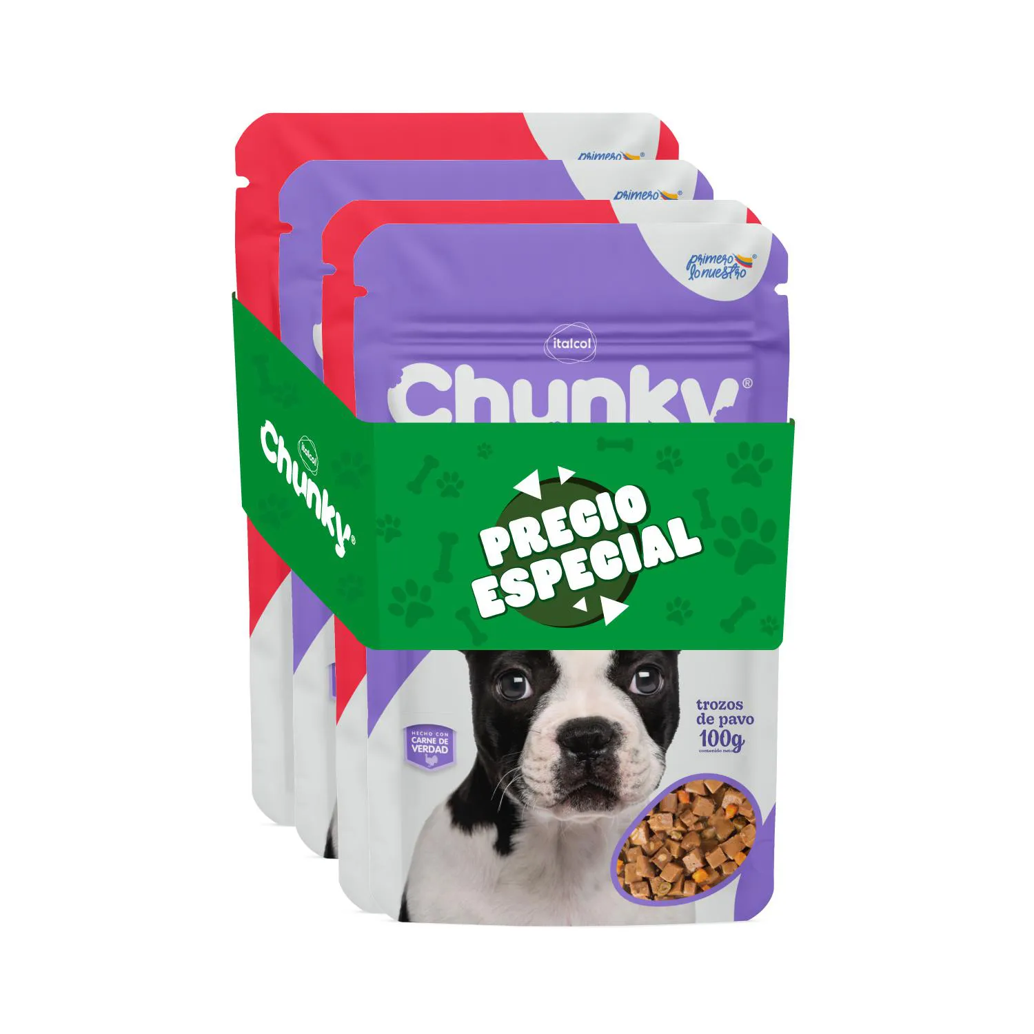 Comida Húmeda Para Perros Chunky Delidog Pague 3 Lleve 4  Chunky