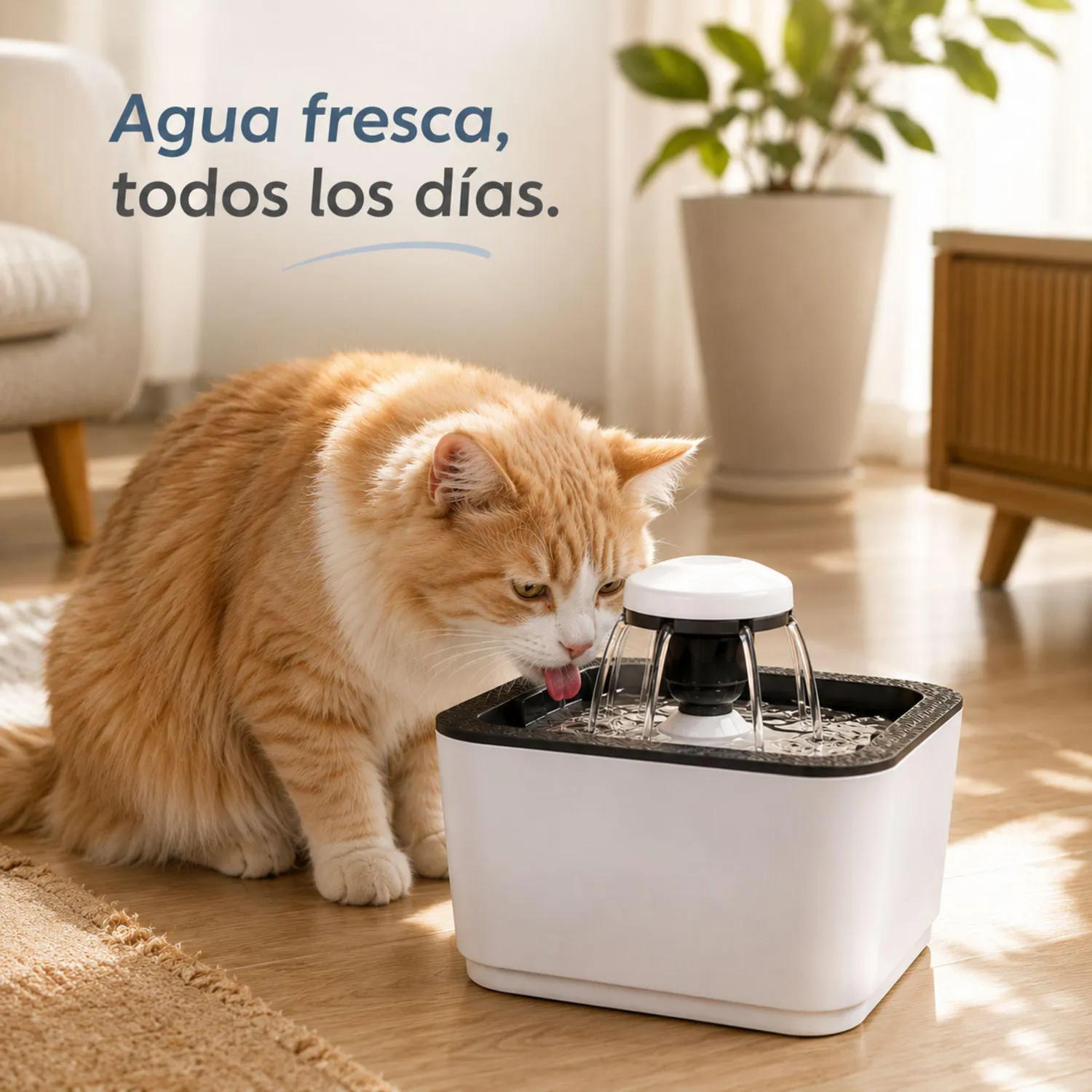 Fuente De Agua Para Perro Y Bebedero Automática