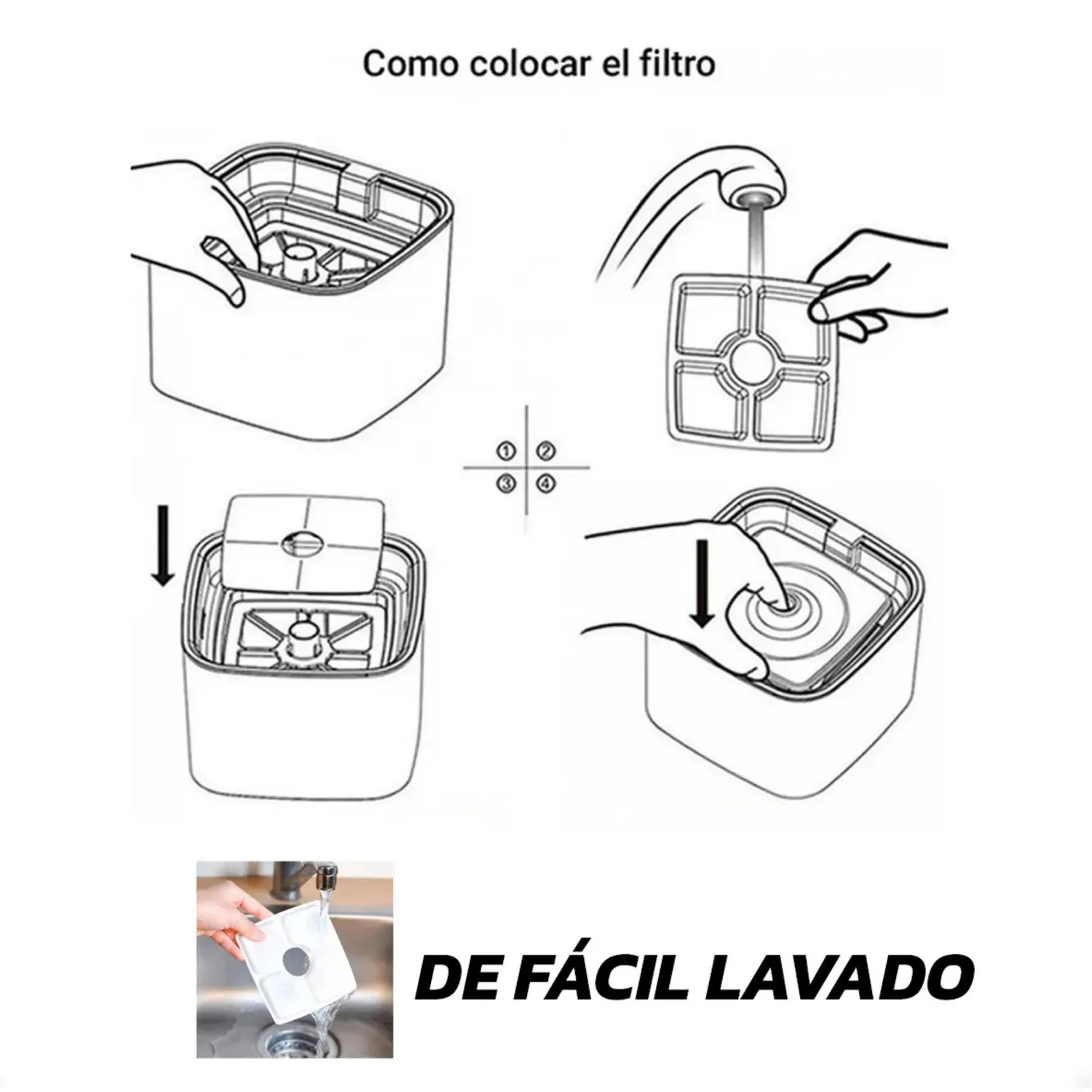 Fuente De Agua Para Perro Y Bebedero Automática 7