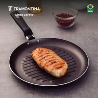 Bifera Tramontina Loreto En Aluminio con Revestimiento Interno Antiadherente Starflon Max Y Mango Baquelita 22 Cm 0.6 L Grafito