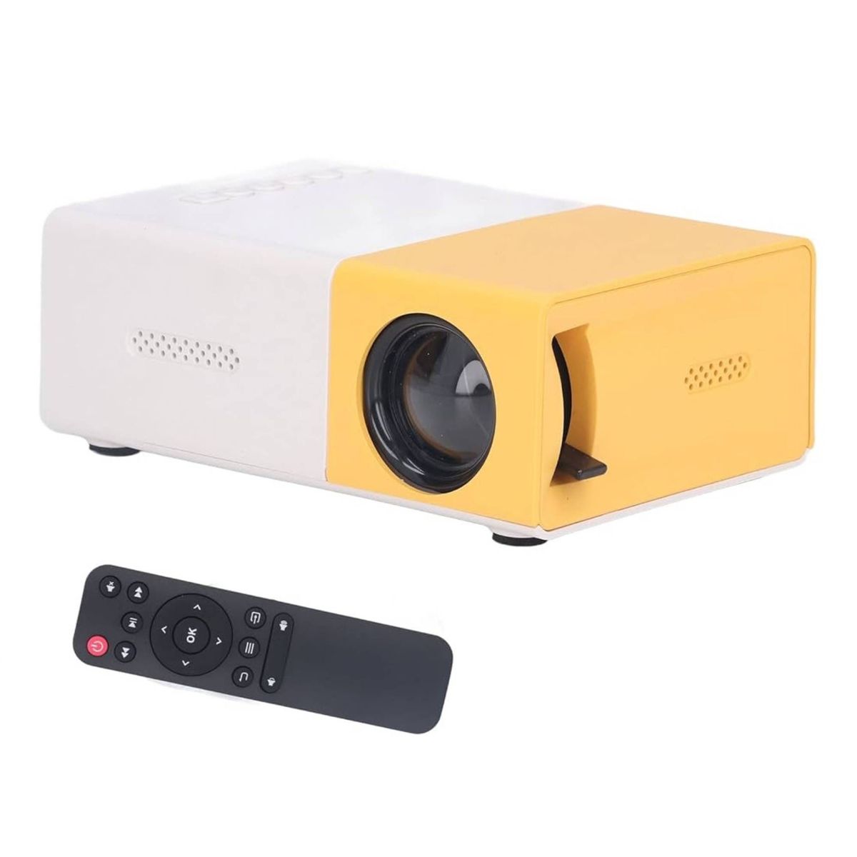 GENERAL - Mini Proyector Portátil Hdmi Usb Micro Sd Amarillo