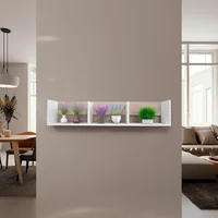 REPISA TOWER 120X25X25cm BLANCO/MADERA NATURAL