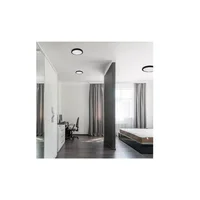 Panel LED Sobreponer Redondo Negro 12w Luz Blanco Certificado