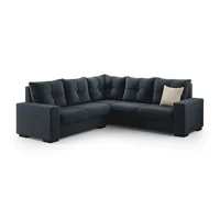 Sofá en L Modular Joao Terciopelo Azul 200x85x85