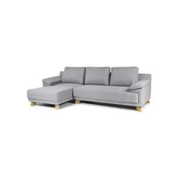 Sofá en L Izquierdo Hermes Tela Antifluidos Gris 260x90x90