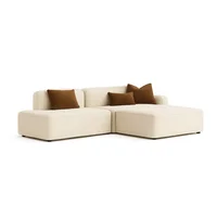 Sofá en L Derecho Sky Tela Antifluidos Beige 220x95x75