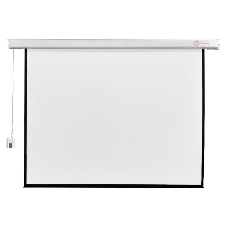 Pantalla Telón de Proyección Eléctrica 280 x 210 cm Hi-Screen ...