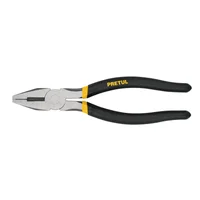Alicate de 8 Pulgadas Electricista Ligero Punta Plana y Mango PVC X 12 Unidades Pretul