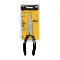 Alicate de Punta Larga de 7 Pulgadas Mango Cubierto de PVC X 6 Unidades Pretul