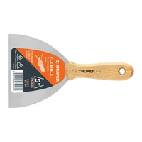 Espátula Flexible de 13 cm Mango de Madera Hickory Americano Truper x 6 Unidades