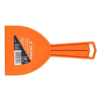 Espátula Plástica Flexible de 10 Cm. Resistente a Solventes Truper x 6 Unidades