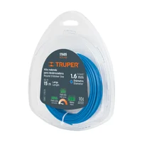 Hilo Redondo Para Guadañadora De 15 M. Diámetro 1.6 Mm Truper X 6 Unidades