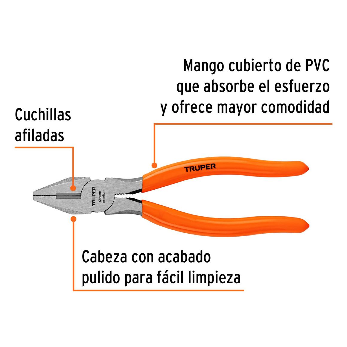 Alicate de Electricista Profesional de 7
