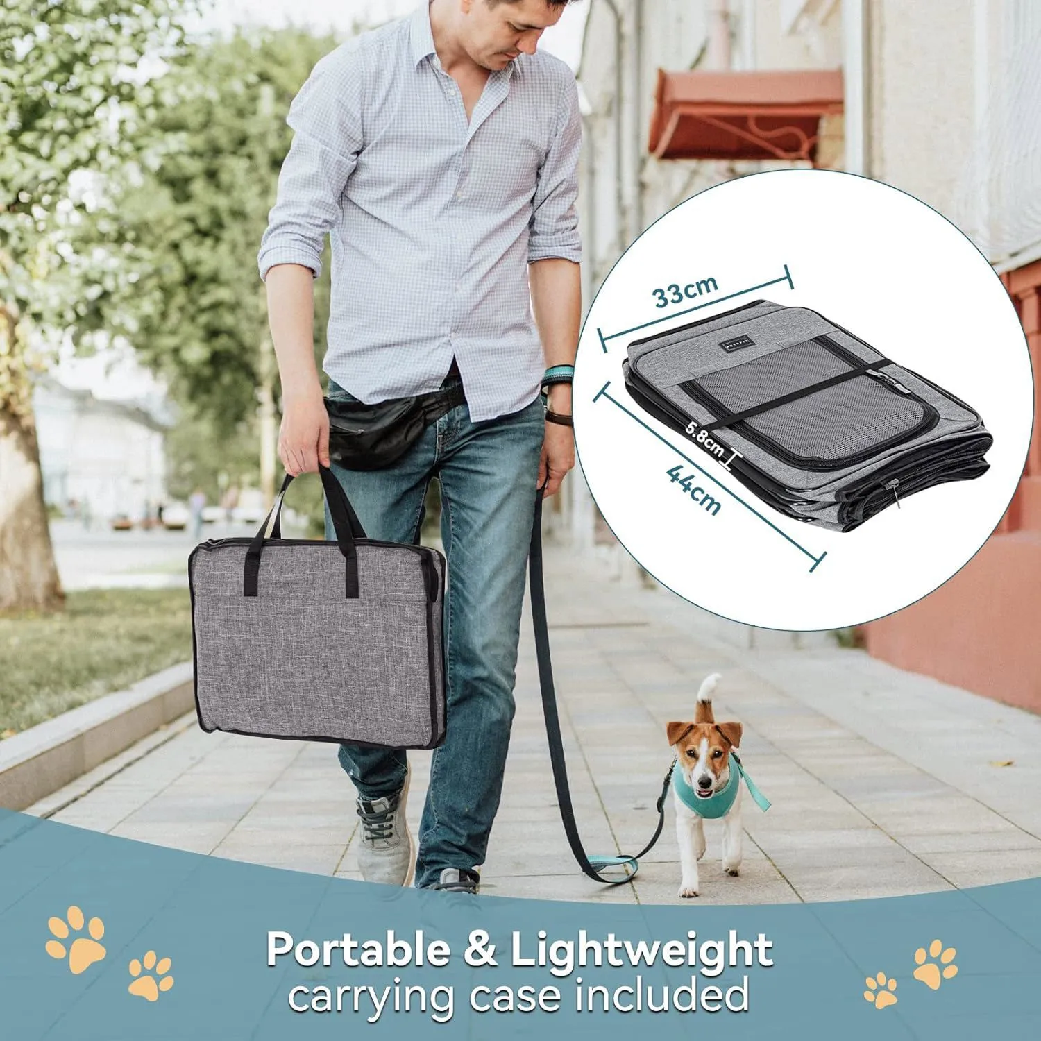 Corralito para Cachorros Con Estuche de Transp 6