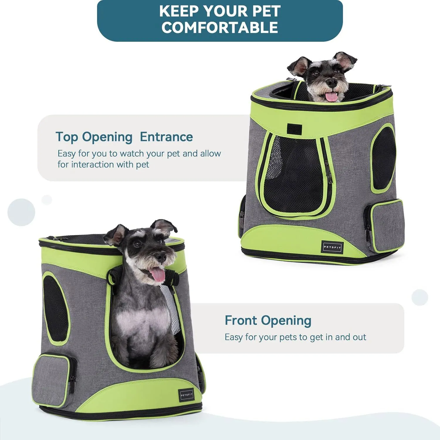 Mochila Para Mascotas 34x29x44cm Mediano 5