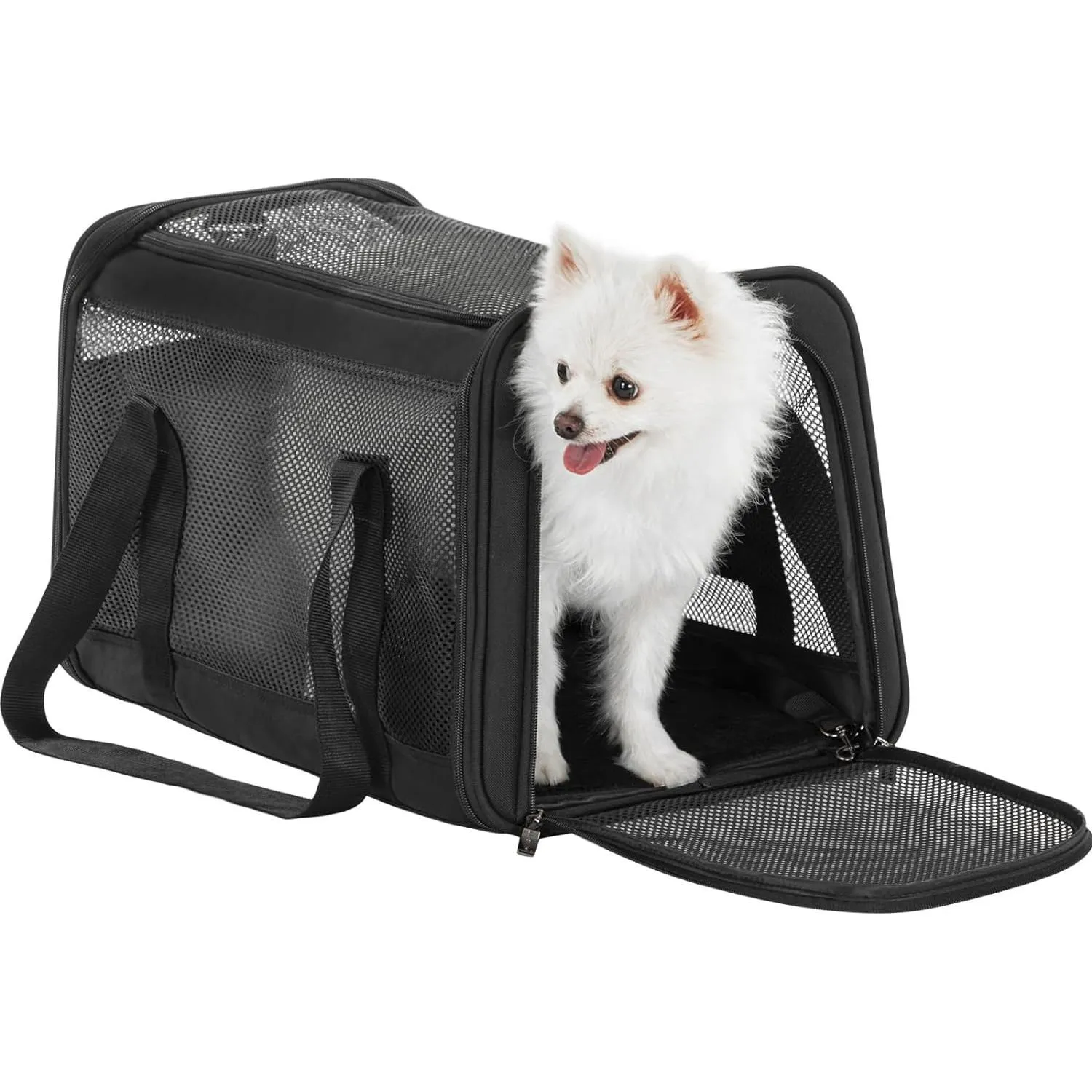 Transportador Para Mascotas  47x29x29cm Pequeño Negro 9