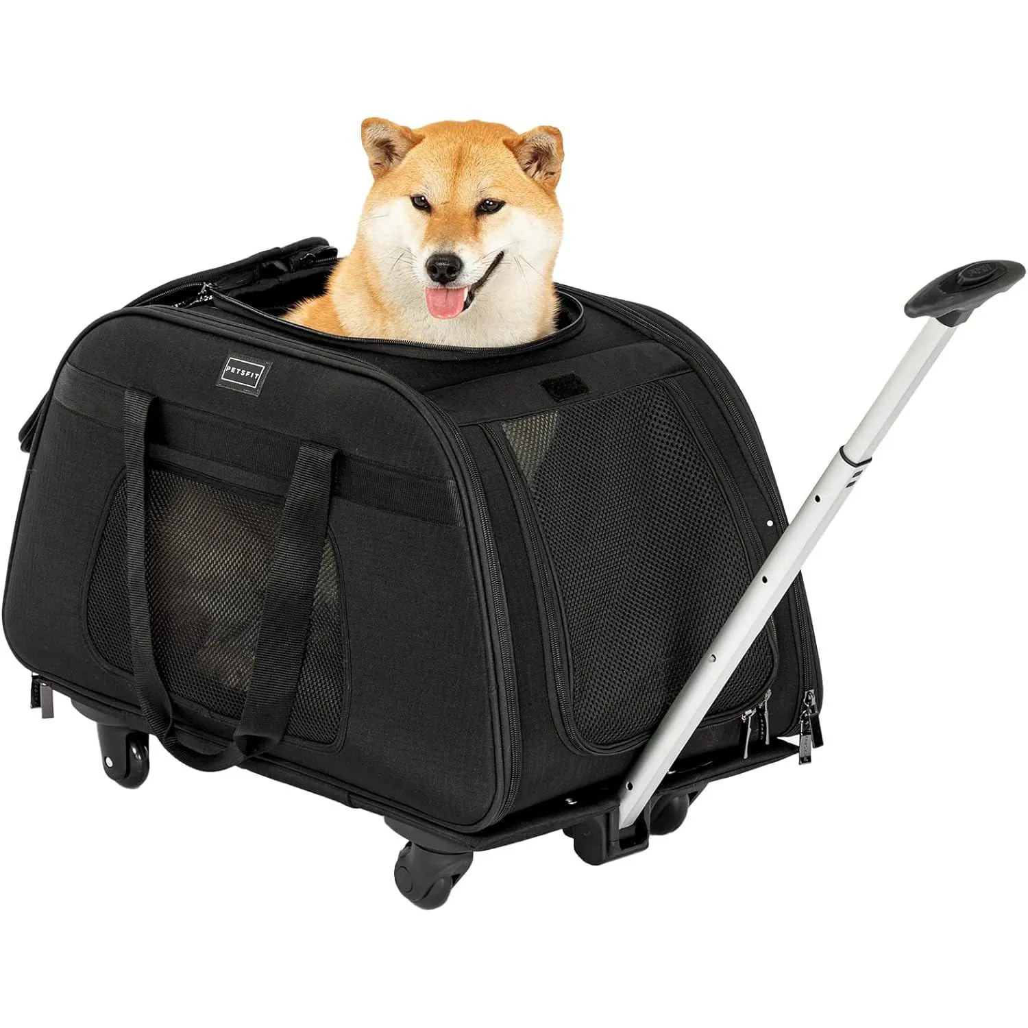 Transportador Para Mascotas  67x37x37cm Mediano Negro