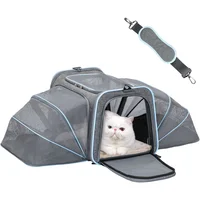 Transportador Para Mascotas  39x29x29cm Pequeño Gris