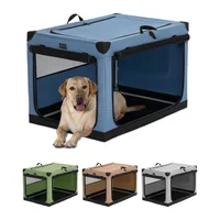 Jaula Para Mascotas Portatil 92x52x59cm Grande Azul