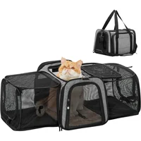 Transportador Para Mascotas  47x26x29cm Pequeño Gris