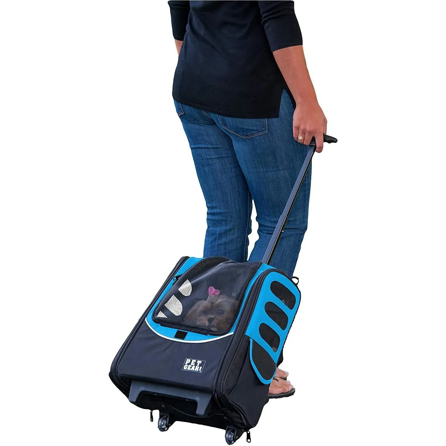 Mochila Para Mascotas 36x23x94cm Mediano Azul 4