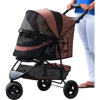 Coche Para Mascotas 77x51x102cm Mediano Marrón