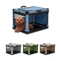 Jaula Para Mascotas Portatil  67x52x47cm Mediano Azul
