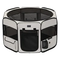 Petsfit Corralito Para Perros Plegable 85x85x57cm Grande Beige