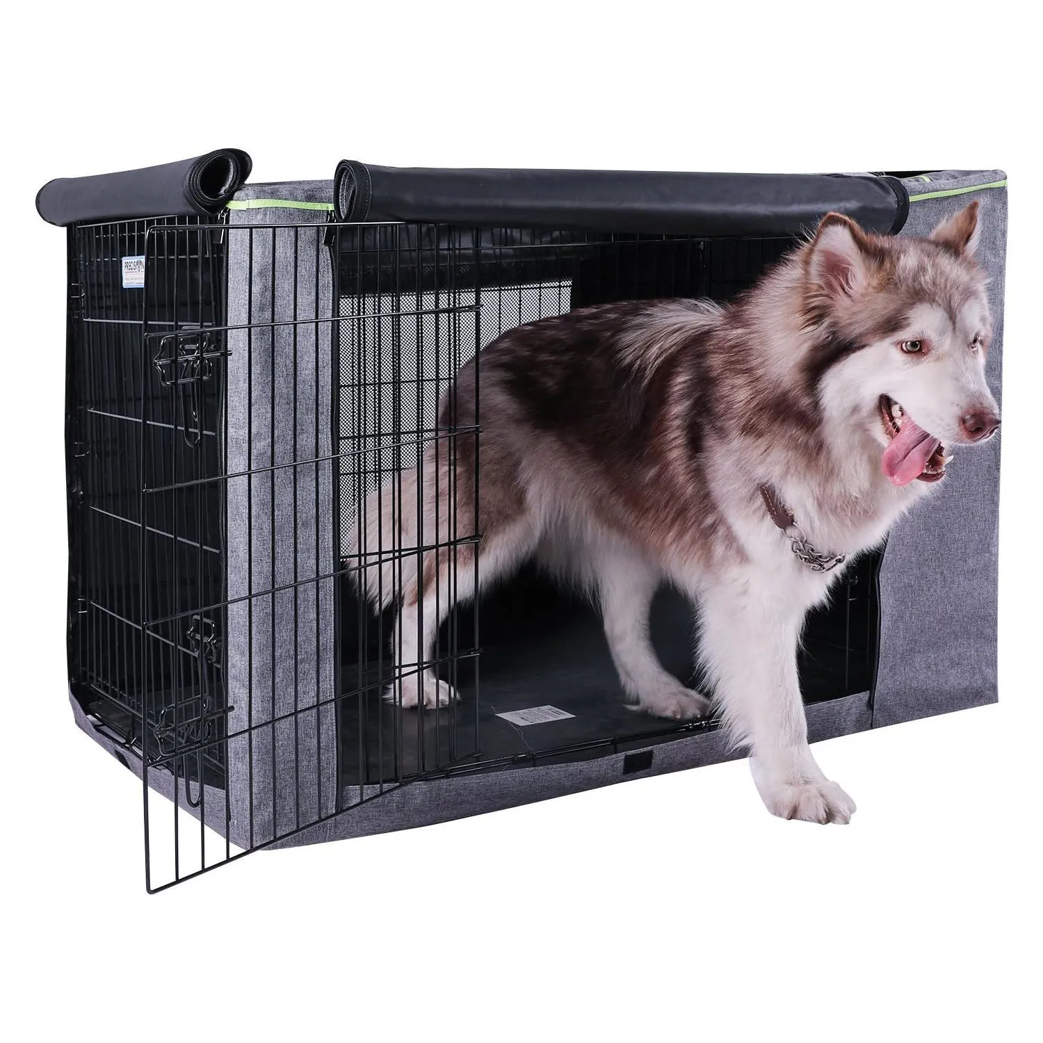 Asiento Elevado Para Mascotas 109x75x78cm Grande Gris