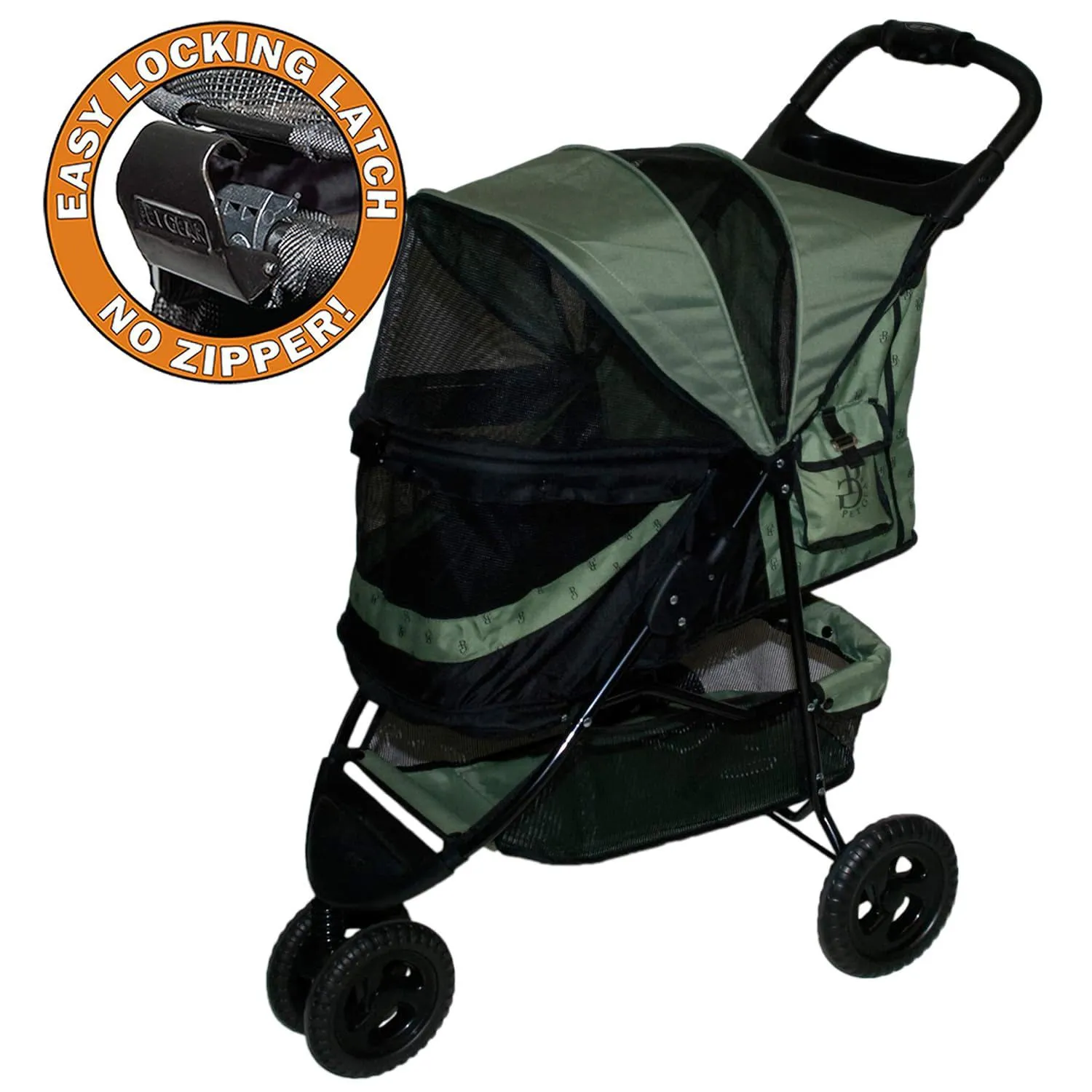 Coche Para Mascotas 77x51x102cm Mediano Verde 6