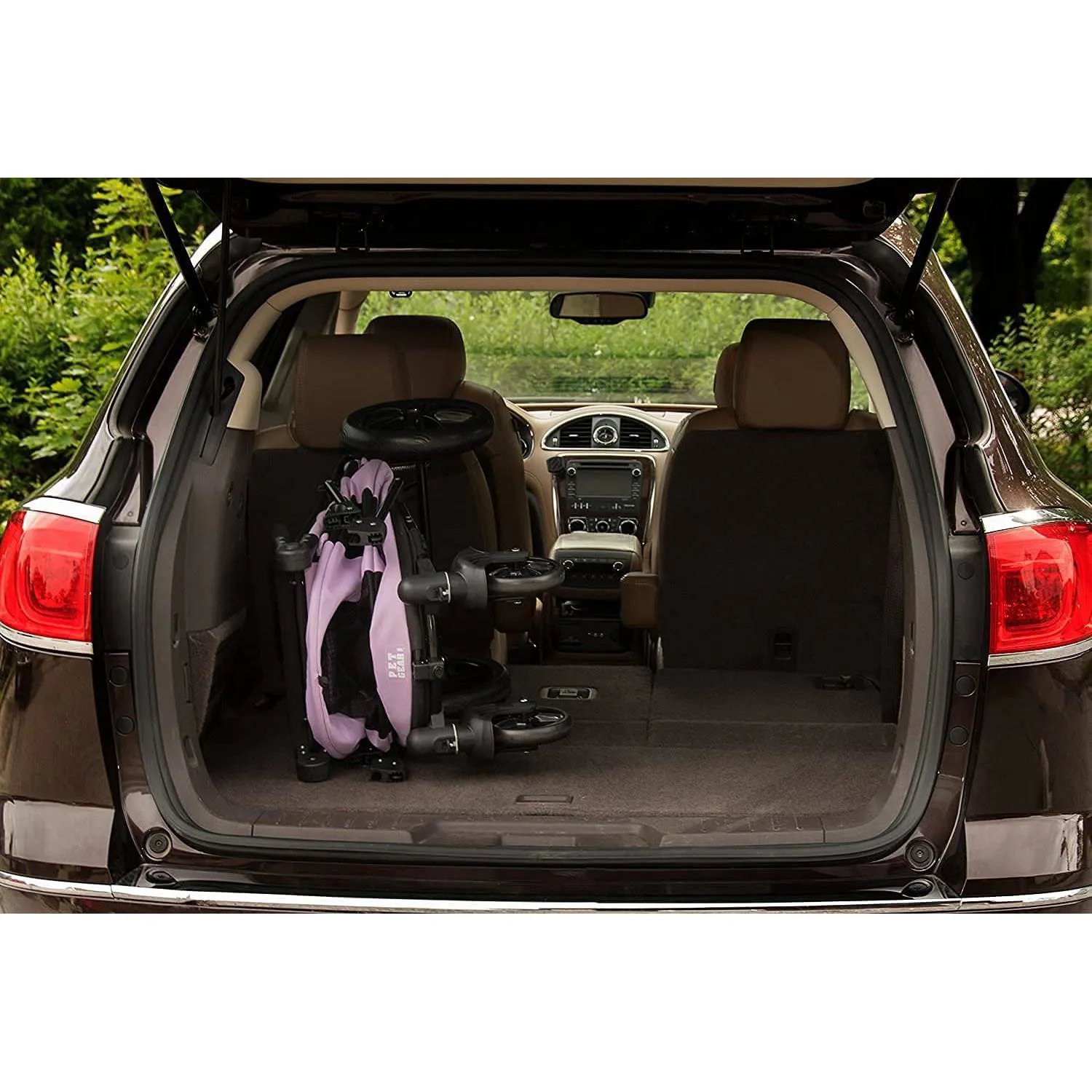 Coche Para Mascotas 81x57x107cm Mediano Rosado 6