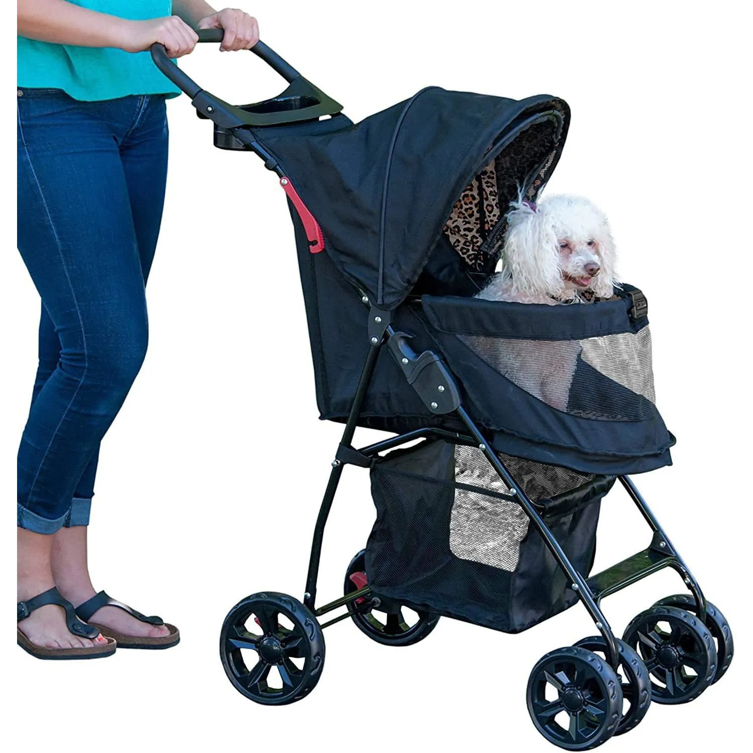 Coche Para Mascotas 69x48x102cm Mediano Azul