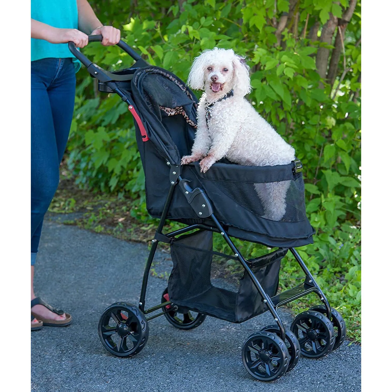 Coche Para Mascotas 69x48x102cm Mediano Azul 4