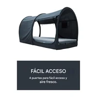 Carpa Para Camping 2 Personas Gris Oscuro Alvantor