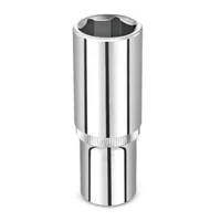 Copa Dado Largo Cromado Profesional 24 mm Cuadrante 1/4 Pulgadas Uyustools